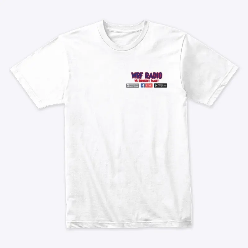 WRF Radio Slogan Logo Tee